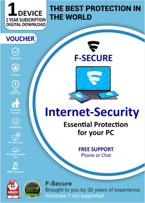 F-Secure Internet Security 1 User 1 Year(Voucher)
