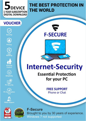 F-Secure Internet Security 1 User 1 Year(Voucher)