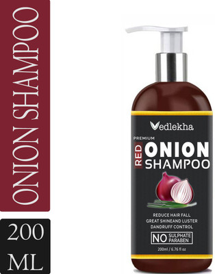 Vedlekha Red Onion Shampoo For Hair Fall Control -200ml(200 ml)