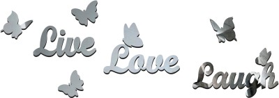 DECOR KAFE 29 cm Acrylic Wall Sticker Live Love Laugh Self Adhesive Sticker(Pack of 1)