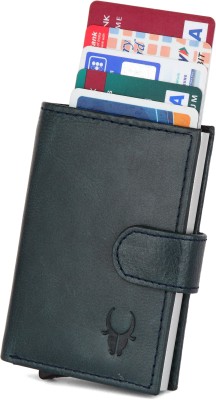 WILDHORN Men Blue Genuine Leather Card Holder(8 Card Slots)