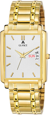 Aglance 1506YM01 Golden dial Gold Plated Analog Watch  - For Men