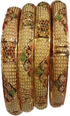 LEP Metal Bangle Set(Pack of 4)