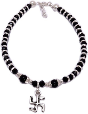 Sahiba Gems Sterling Silver Beads Bracelet