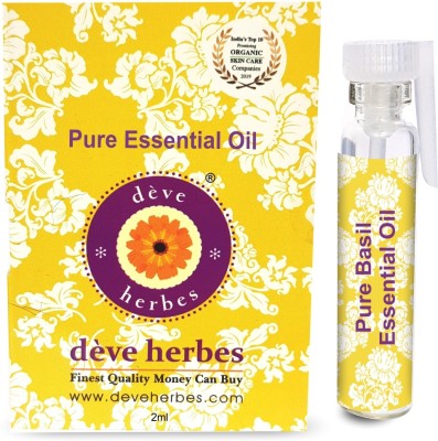 deve herbes Pure Basil Essential Oil (Ocimum basilicum)(2 ml)