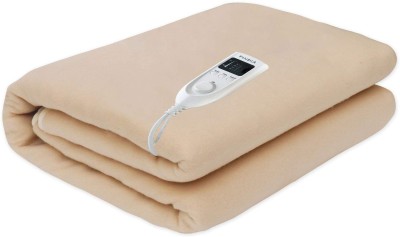 Pindia Solid Single Electric Blanket for  Heavy Winter(Polyester, Beige)