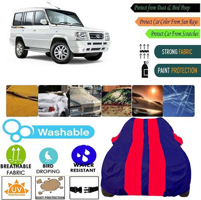 MotohunK Car Cover For Tata Sumo Gold (With Mirror Pockets)(Red, Blue, For 2019 Models)