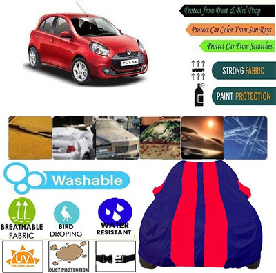 MotohunK Car Cover For Renault Pulse (With Mirror Pockets)(Red, Blue, For 2019 Models)