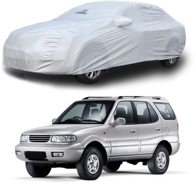 CARMATE Car Cover For Tata Safari Dicor (With Mirror Pockets)(Silver)