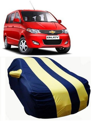 DgTrendz Car Cover For Chevrolet Enjoy (With Mirror Pockets)(Multicolor)