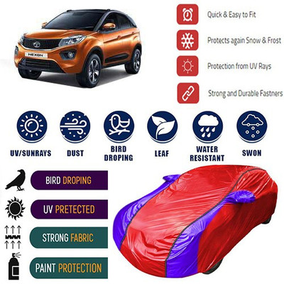 MotohunK Car Cover For Tata Nexon (With Mirror Pockets)(Red, Blue, For 2019 Models)