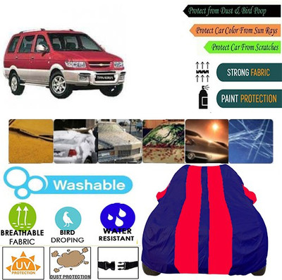 MotohunK Car Cover For Chevrolet Tavera (With Mirror Pockets)(Red, Blue, For 2019 Models)