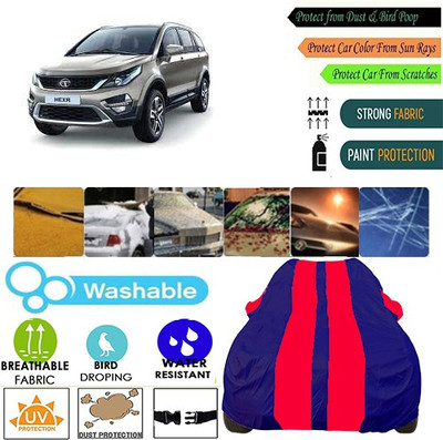 MotohunK Car Cover For Tata Hexa (With Mirror Pockets)(Red, Blue, For 2019 Models)