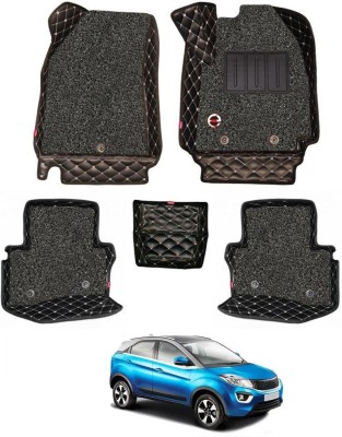 elegant Leatherite 7D Mat For  Tata Nexon(Black, White)