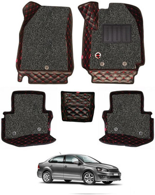 elegant Leatherite 7D Mat For  Maruti Suzuki Vitara Brezza(Black, Red)