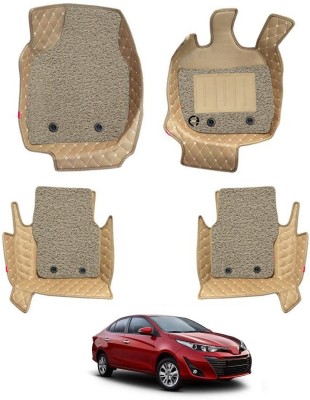 elegant Leatherite 7D Mat For  Toyota Yaris(Beige)