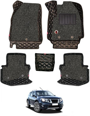 elegant Leatherite 7D Mat For  Nissan Terrano(Black, White)