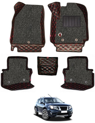 elegant Leatherite 7D Mat For  Nissan Terrano(Black, Red)