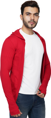 HURAIRA Men No Closure Solid Cardigan