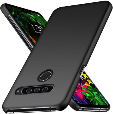 Elica Back Cover for LG G8S ThinQ(Black, Grip Case, Pack of: 1)