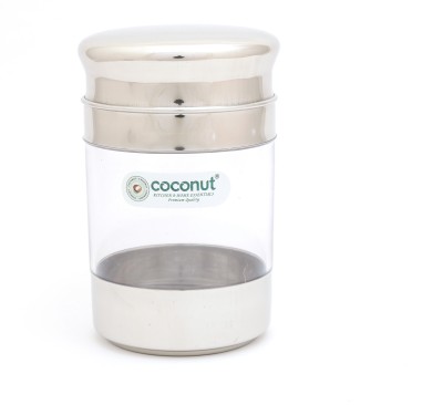 COCONUT Steel Grocery Container  - 1000 ml(Silver)