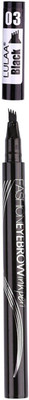 LULAA Liquid Eyebrow Pen Waterproof Smudge Proof Durable(Black03)