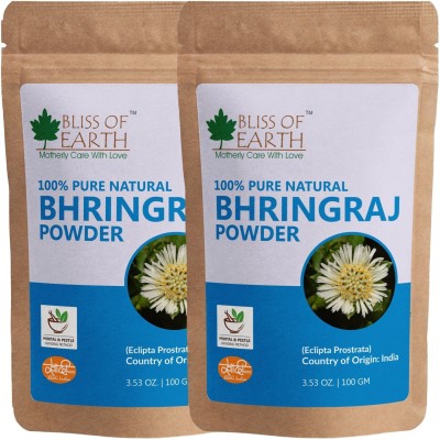 Bliss of Earth Bhringraj Powder, 2X100GM(200 g)