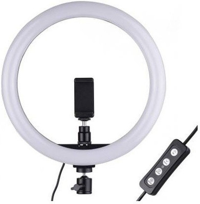 SF 10 inch Dimmable LED Selfie Ring Light Mini LED Camera Light Studio Fill Light Desktop Lamp for YouTube Video, Live Streaming, Portrait Photography Lighting, Makeup,tiktok user Ring Flash(White)