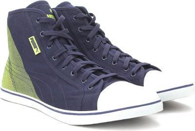 PUMA Streetballer Mid Geo DP Canvas Shoes For Men(Blue)