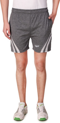 Snipper Self Design Men Grey Sports Shorts