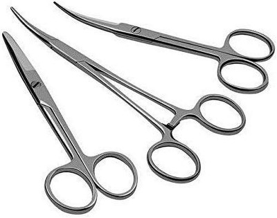 Forgesy PSM Surgical Scissor Set 3 Pcs Stainless Steel Straight Operating Scissors(Blunt/Sharp Blades)