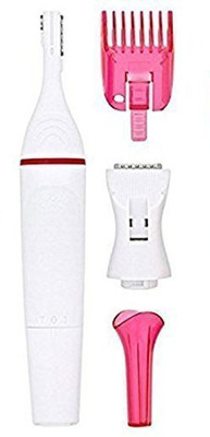 Trendy Trotters Sensitive Precision Eyebrow Bikini Runtime: 40 min Trimmer for Women (Pink) Runtime: 20 min Body Groomer for Women(White)