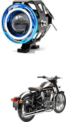 PRTEK u11 led red and white angel fog light bike driving drl fog light 022 Fog Lamp Motorbike LED for Royal Enfield (12 V, 72 W)(Classic, Pack of 1)