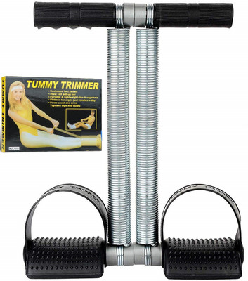 HACKERX Double Spring Tummy Trimmer Ab Exerciser(Silver)