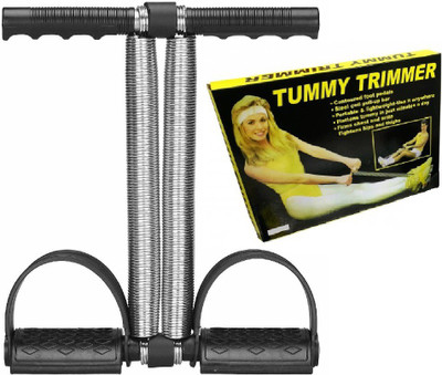 Owlix Double Spring Tension Foot Pedal Abdomen Leg Exerciser Ab Exerciser(Black)