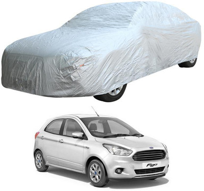 Oshotto Car Cover For Ford Figo (Without Mirror Pockets)(Silver)