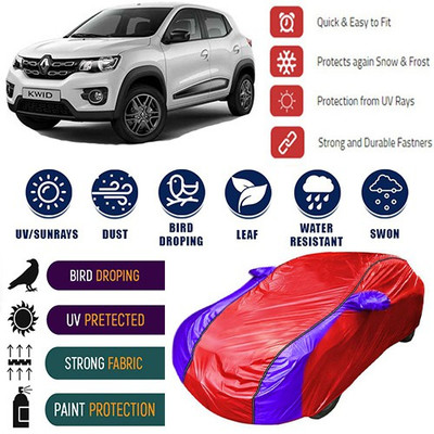 MotohunK Car Cover For Renault Kwid (With Mirror Pockets)(Red, Blue, For 2019 Models)