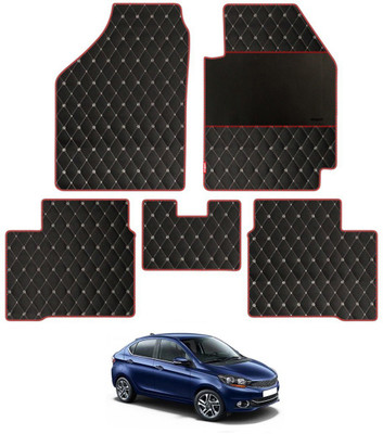 elegant Leatherite Standard Mat For  Tata Tigor(Black, Red)