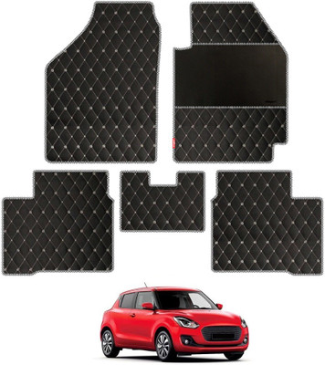 elegant Leatherite Standard Mat For  Maruti Suzuki New Swift(Black, White)
