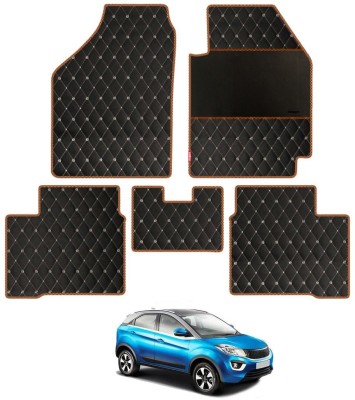 elegant Leatherite Standard Mat For  Tata Nexon(Black, Orange)