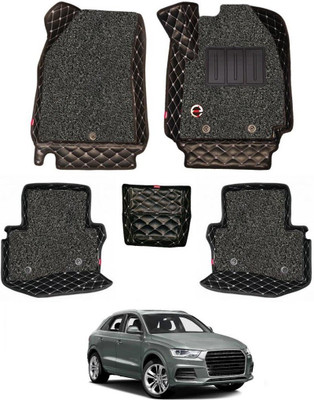 elegant Leatherite 7D Mat For  Audi Q3(Black, White)