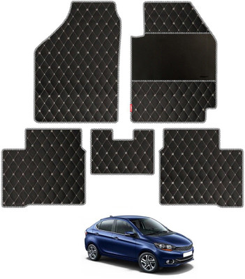 elegant Leatherite Standard Mat For  Tata Tigor(Black, White)