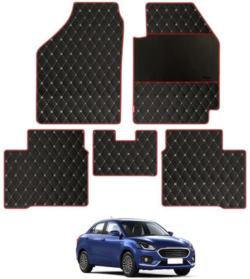 elegant Leatherite Standard Mat For  Maruti Suzuki New Dzire(Black, Red)
