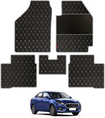 elegant Leatherite Standard Mat For  Maruti Suzuki New Dzire(Black, White)