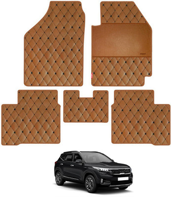 elegant Leatherite Standard Mat For  Kia Seltos(Brown)