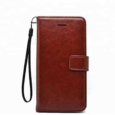 sadgatih Flip Cover for SAMSUNG GALAXY J7 PRIME 2 (WALLET BROWN LEATHER BOOK FLIP CASE COVER )(Multicolor, Dual Protection, Pack of: 1)
