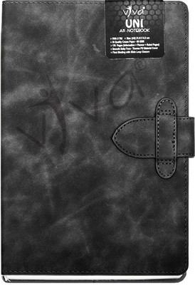 Viva Global Viva UNI A5 Journal Notebbok - 176 Pages with Information + Planner +Ruled Pages A5 Notebook (Ruled pages + Information + Planner) 176 Pages(Black)