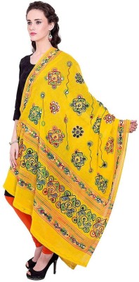 Manaswini Creations Cotton Blend Embroidered Women Dupatta