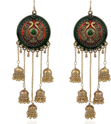 Darsha Collections Drop and dangle fancy earrings Alloy Drops & Danglers
