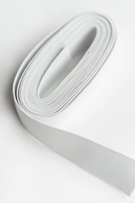 elastica Knitted White Elastic(5 m)